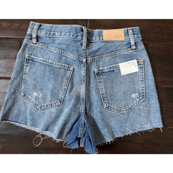 RAILS Fairfax High Rise Cut Off Denim Jean Short NWT Size 25 - Picture 5 of 5